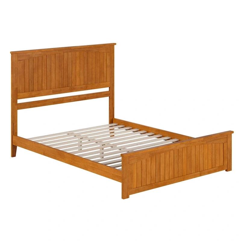 Lit plateforme profil bas Nantucket avec pied de lit assorti