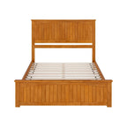 Lit plateforme profil bas Nantucket avec pied de lit assorti