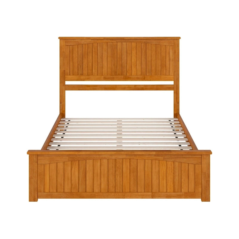 Lit plateforme profil bas Nantucket avec pied de lit assorti