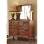 Ensemble de chambre à coucher 5 pièces Aiden en bois massif Simply Solid – très grand lit