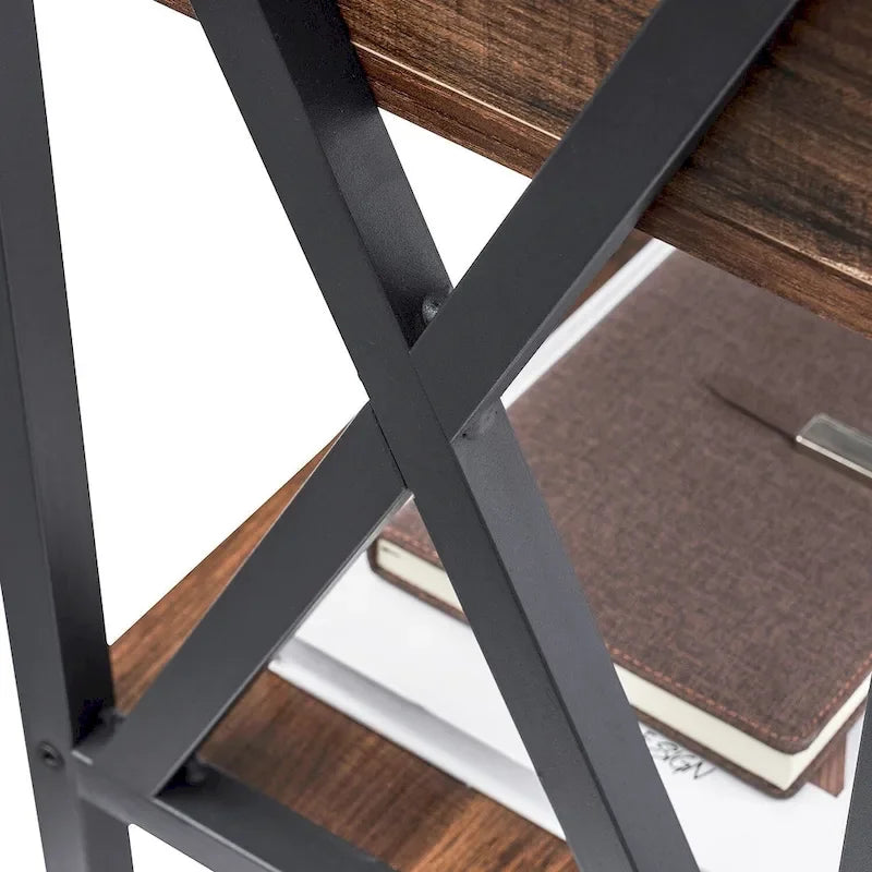 Ensemble de chambre à coucher 3 pièces Javlergo avec cadre de lit plateforme en métal et ensemble de 2 tables de nuit