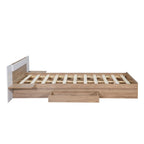 Lit plateforme queen-size avec tête de lit