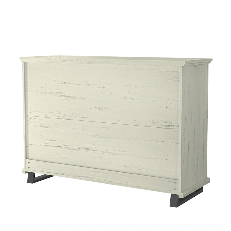 Commode spacieuse et élégante à 6 tiroirs, largeur extra de 52 po