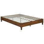 MUSEHOMEINC Cadre de lit 12 pouces en bois massif style rustique, élimine le besoin de sommier, finition naturelle