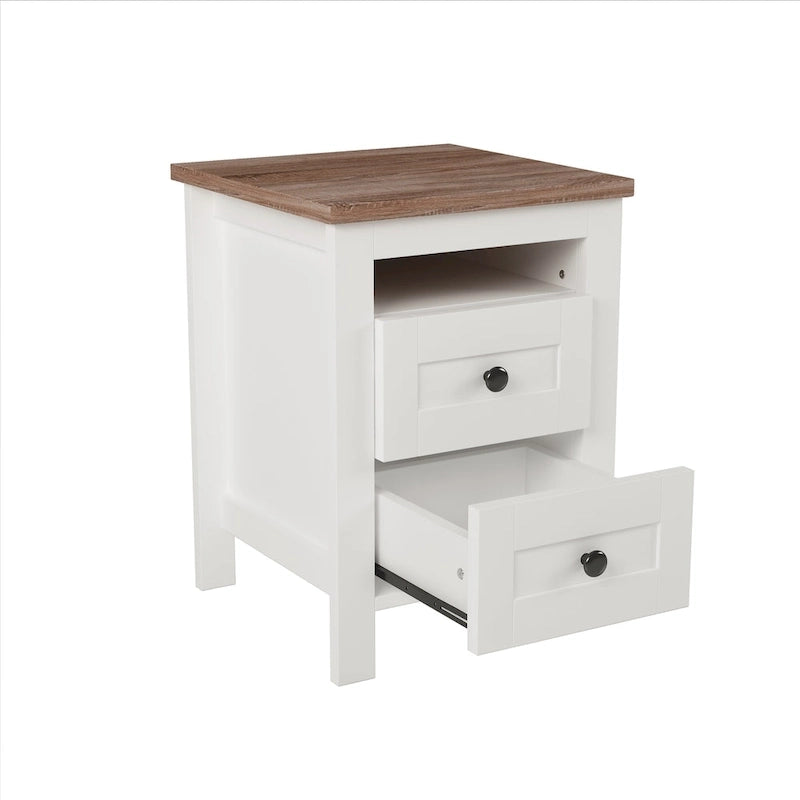 Ensembles de chambre complète 3 pièces avec table de chevet et commode
