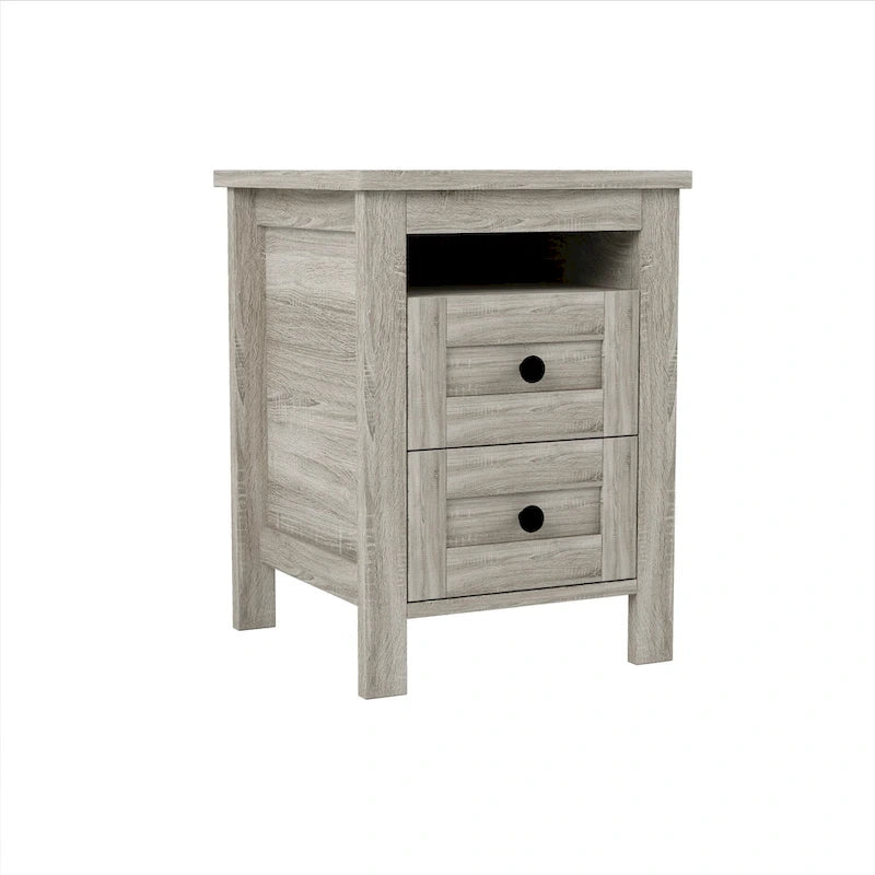 Ensembles de chambre complète 3 pièces avec table de chevet et commode