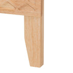Lit plateforme sculpté en nid d'abeille naturel Hosea Japandi, grand lit