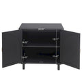 2 Door Dresser for Bedroom with Adjustable Laminates and Metal Handle