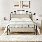 Eufemia Industrial 62 High Headboard Platform Metal Bed Frame by 
