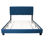 Lit capitonné réglable Blue Queen Style moderne minimaliste haut de gamme