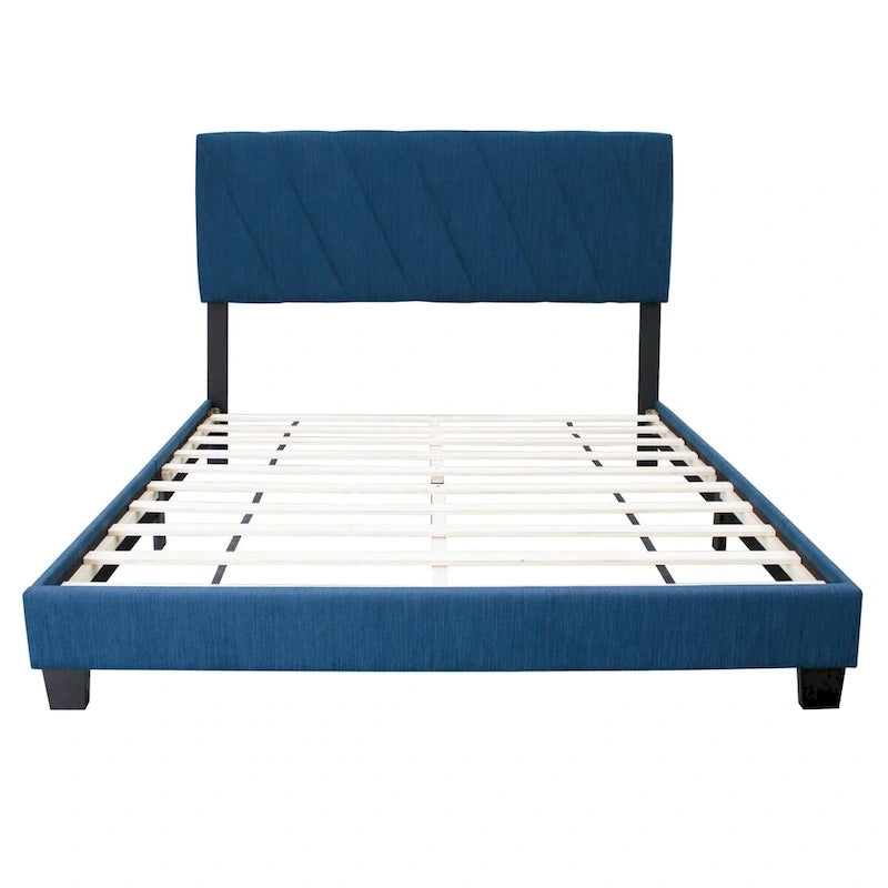 Lit capitonné réglable Blue Queen Style moderne minimaliste haut de gamme
