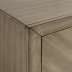 Ensemble de chambre à coucher contemporain 3 pièces Roundhill Furniture Arena en bois : Lit à panneaux et 2 tables de chevet Gris antique