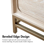 Ensemble de chambre Drayden transitionnel en bois massif de chêne 2 pièces (lit et table de chevet) Furniture of America