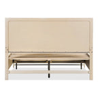 Ensemble de chambre Drayden transitionnel en bois massif de chêne 2 pièces (lit et table de chevet) Furniture of America