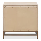 Ensemble de chambre Drayden transitionnel en bois massif de chêne 2 pièces (lit et table de chevet) Furniture of America