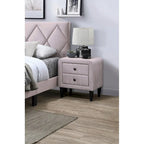Magnifique Table de chevet 1 pièce en velours pour Meuble de Chambre à Coucher