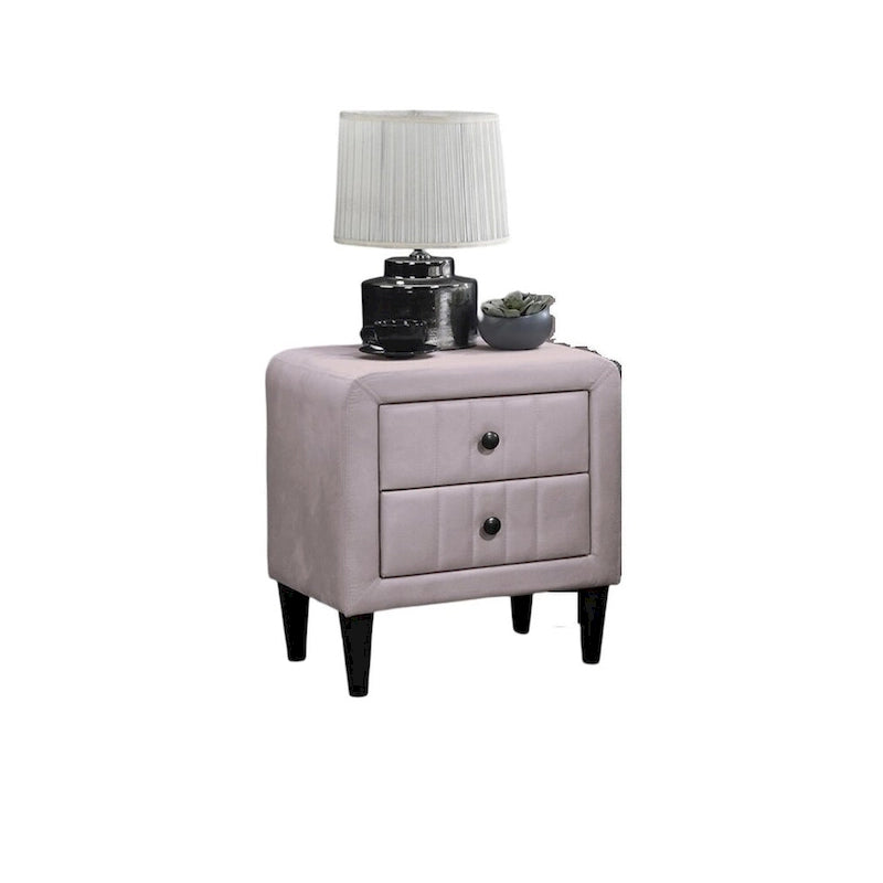 Magnifique Table de chevet 1 pièce en velours pour Meuble de Chambre à Coucher