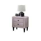 Magnifique Table de chevet 1 pièce en velours pour Meuble de Chambre à Coucher