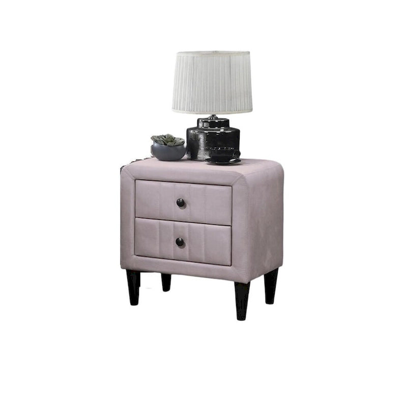 Magnifique Table de chevet 1 pièce en velours pour Meuble de Chambre à Coucher
