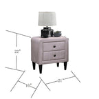 Magnifique Table de chevet 1 pièce en velours pour Meuble de Chambre à Coucher