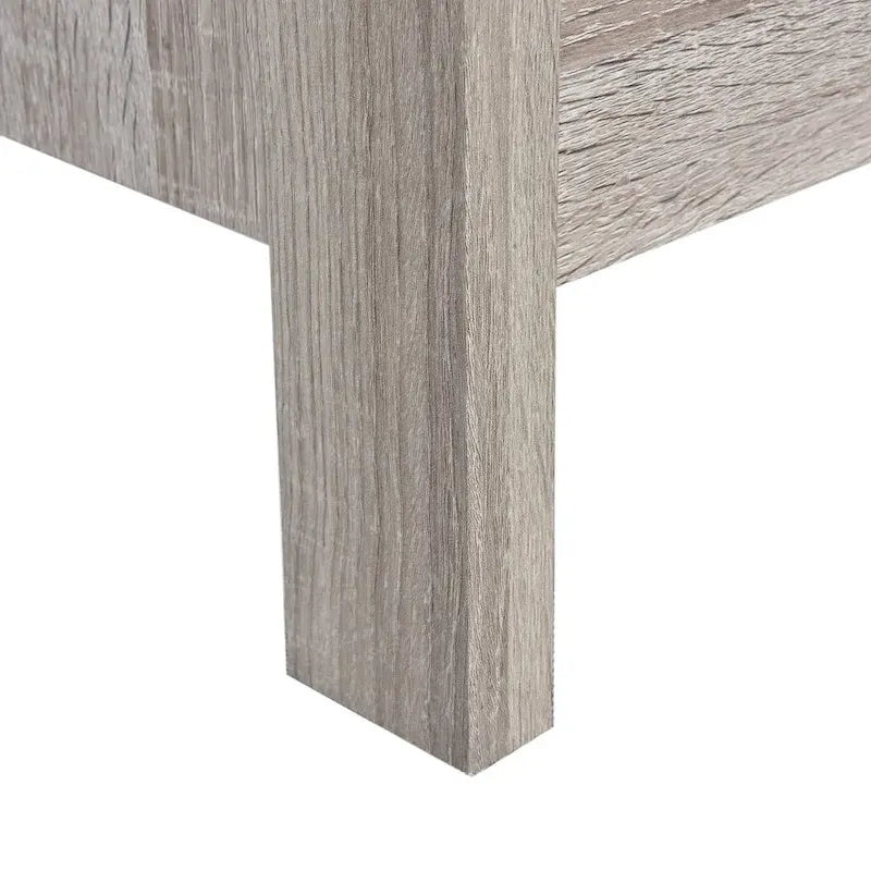 Table de chevet moderne à 2 tiroirs avec poignées en métal, par Christopher Knight Home