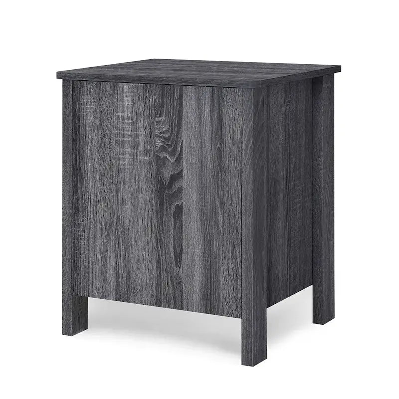 Table de chevet moderne à 2 tiroirs avec poignées en métal, par Christopher Knight Home