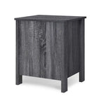 Table de chevet moderne à 2 tiroirs avec poignées en métal, par Christopher Knight Home