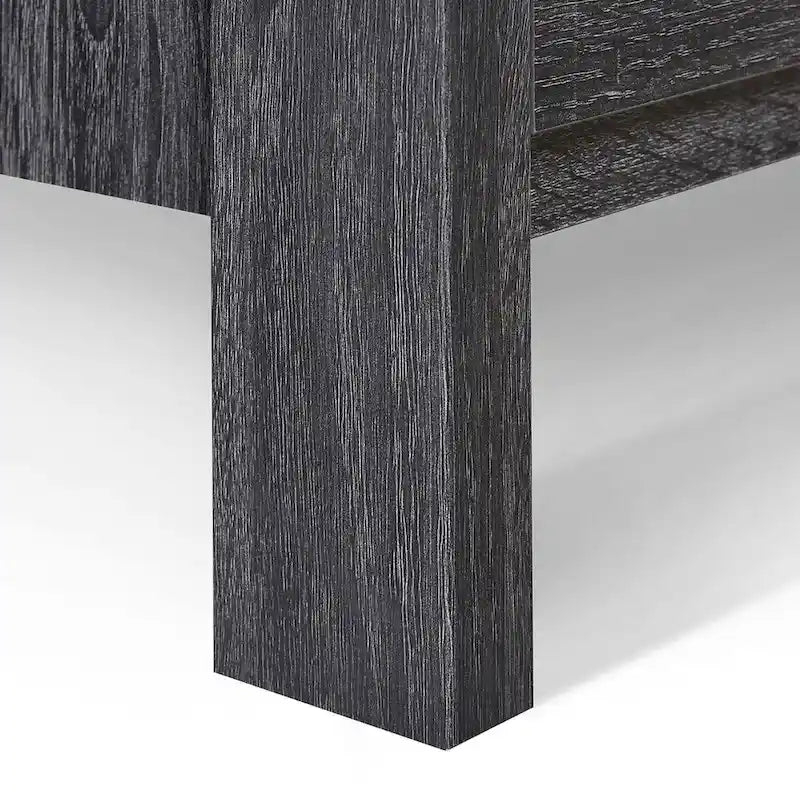 Table de chevet moderne à 2 tiroirs avec poignées en métal, par Christopher Knight Home
