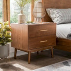 Ensemble de chambre à coucher 6 pièces Queen taille basse Beau Midcentury en tissu bouclé et à dossier haut de Furniture of America