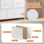 Commode Sweetcrispy pour chambre, commode à 5 tiroirs, commode de placard en tissu avec cadre en métal