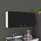 TUHOME Napoles Meuble Haut Mural Double Porte - N/A