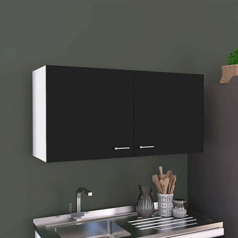 TUHOME Napoles Meuble Haut Mural Double Porte - N/A