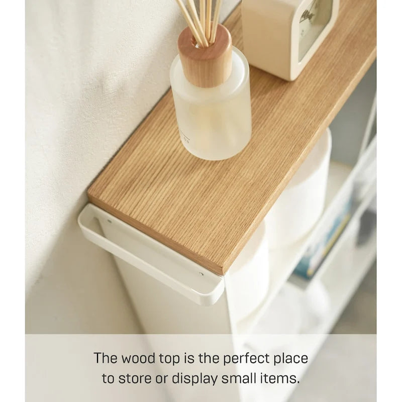 Chariot de rangement roulant Yamazaki Home, acier, assemblage minimal - L 47,5 x l 13 x H 68,5 cm