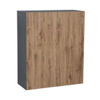 Meuble Haut mural 36 x 36 - Double porte - Gris - 36 x 36 x 12