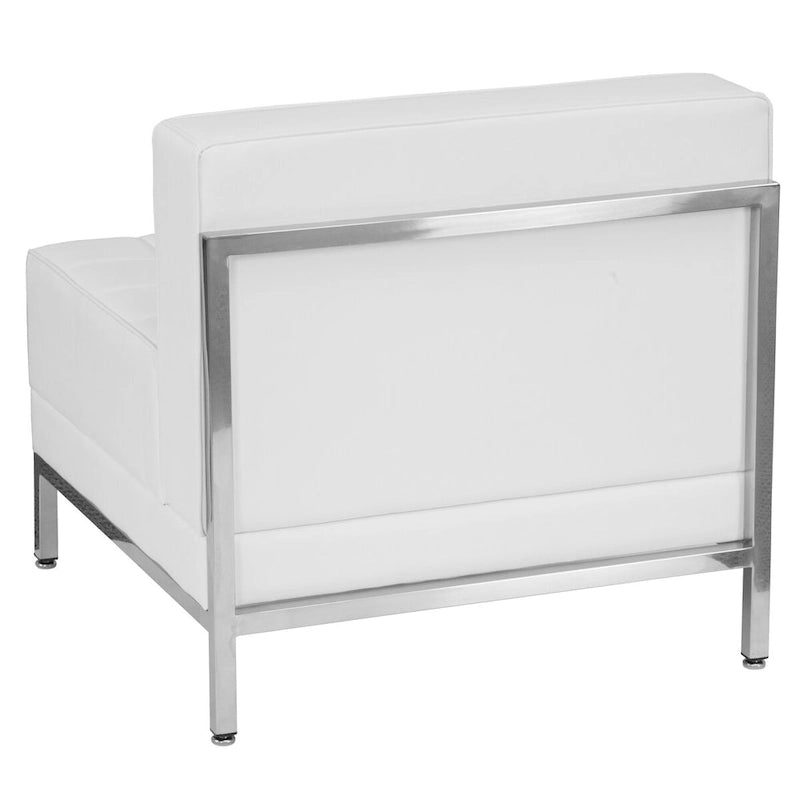 Fauteuil central contemporain en LeatherSoft – 71,1 cm (L) x 73 cm (P) x 69,2 cm (H)