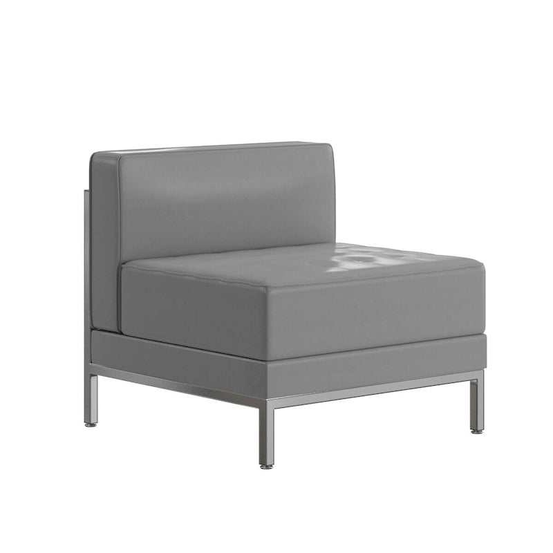 Fauteuil central contemporain en LeatherSoft – 71,1 cm (L) x 73 cm (P) x 69,2 cm (H)
