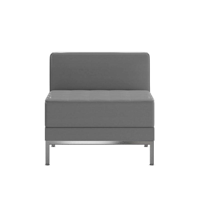 Fauteuil central contemporain en LeatherSoft – 71,1 cm (L) x 73 cm (P) x 69,2 cm (H)