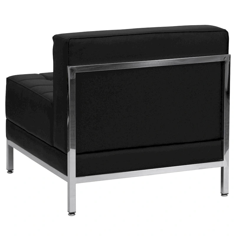 Fauteuil central contemporain en LeatherSoft – 71,1 cm (L) x 73 cm (P) x 69,2 cm (H)