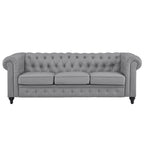 Canapé Chesterfield Emery, Confort Luxueux pour Salons Chaleureux, Canapé Moderne du Milieu du Siècle, Élégance & Sérénité, Canapé 3 Places