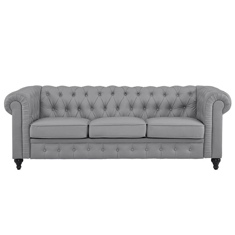 Canapé Chesterfield Emery, Confort Luxueux pour Salons Chaleureux, Canapé Moderne du Milieu du Siècle, Élégance & Sérénité, Canapé 3 Places