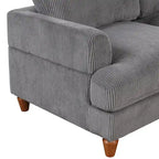Canapé modulable avec pouf et méridienne en L