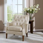 Fauteuil d'appoint capitonné pour salon, chambre, studio, chaises de salon confortables pour la lecture