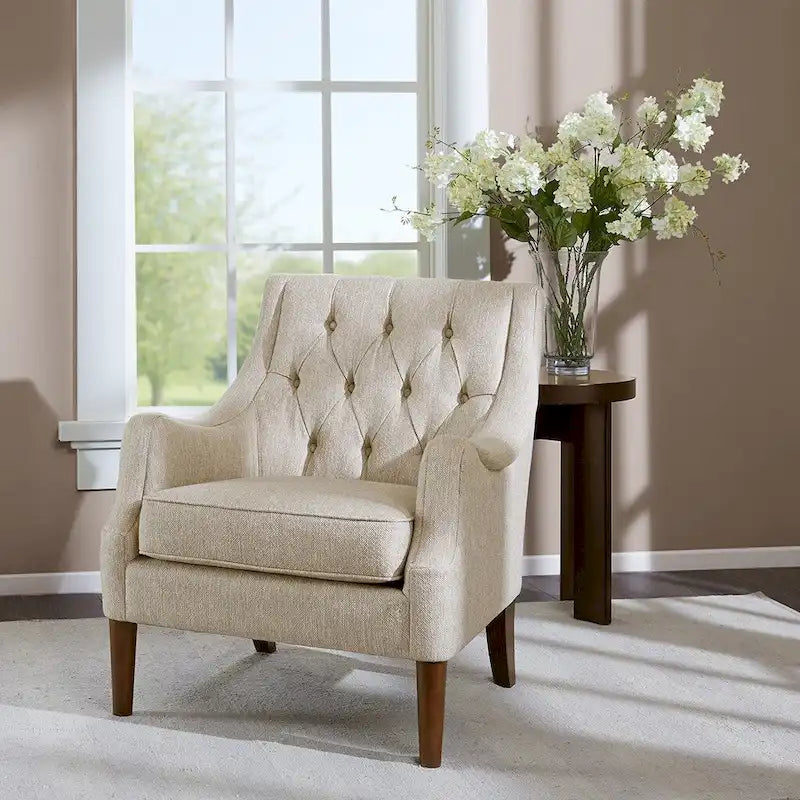 Fauteuil d'appoint capitonné pour salon, chambre, studio, chaises de salon confortables pour la lecture