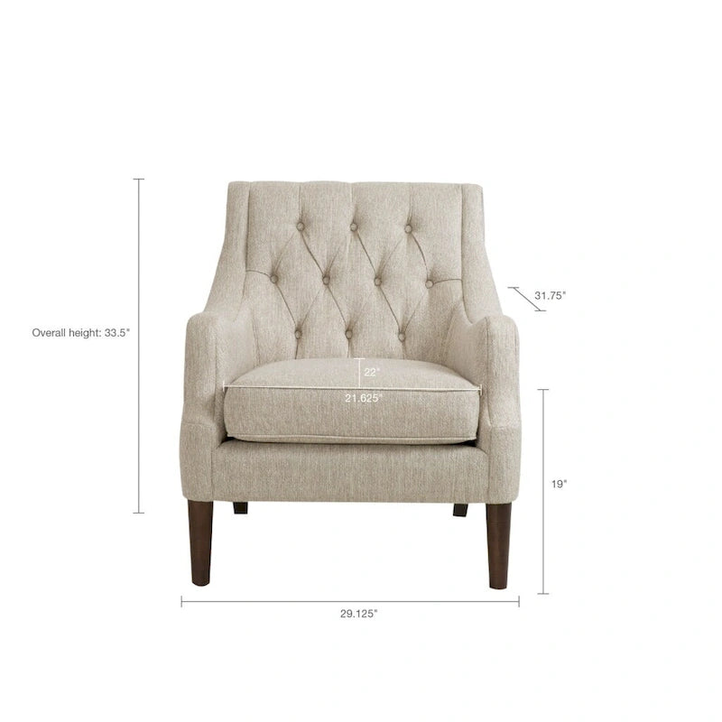 Fauteuil d'appoint capitonné pour salon, chambre, studio, chaises de salon confortables pour la lecture