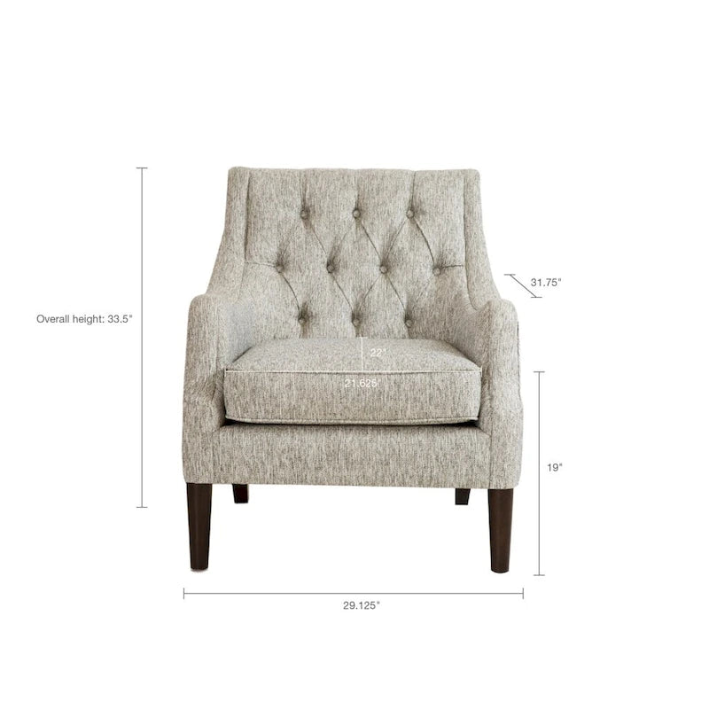 Fauteuil d'appoint capitonné pour salon, chambre, studio, chaises de salon confortables pour la lecture