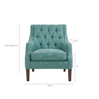 Fauteuil d'appoint capitonné pour salon, chambre, studio, chaises de salon confortables pour la lecture