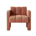 Fauteuil d'appoint large rembourré en tissu bouclé 31.10
