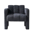 Fauteuil d'appoint large rembourré en tissu bouclé 31.10