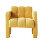 Fauteuil d'appoint large rembourré en tissu bouclé 31.10