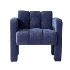 Fauteuil d'appoint large rembourré en tissu bouclé 31.10